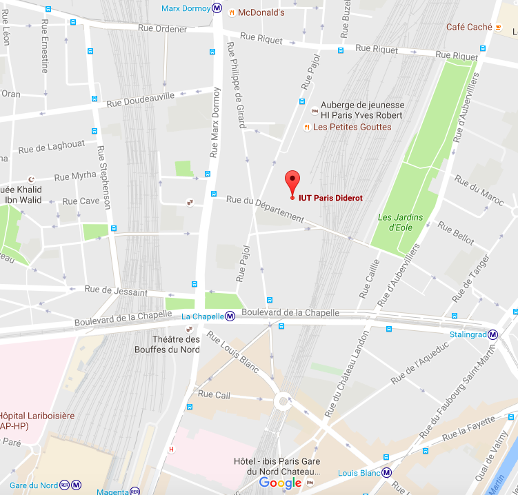 IUT Paris Diderot Map